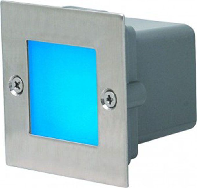 Грунтовый светодиодный светильник Horoz 0.9W 9LED HL951L голубой цвет 
свечения
