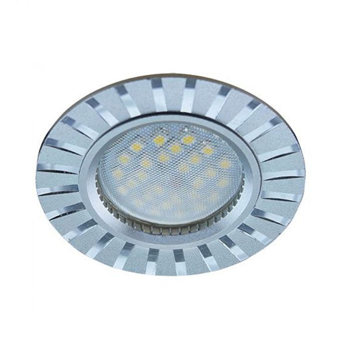 Встраиваемый светильник Ecola MR16 DL3183 GU5.3 полоски матовый хром