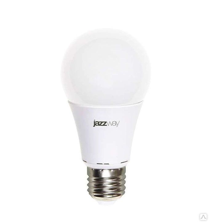 Светодиодная лампа Jazzway PLED-ECO A60 в форме шара LED 7W E27 3000K 240°