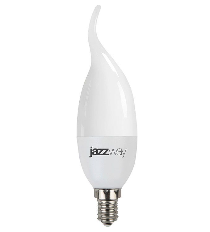 Светодиодная лампа Jazzway PLED-SP CA37 свеча на ветру LED 7W E14 4000K