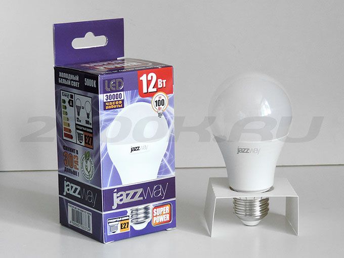 Светодиодная лампа Jazzway PLED SP A60 в форме шара LED 12W E27 5000K
