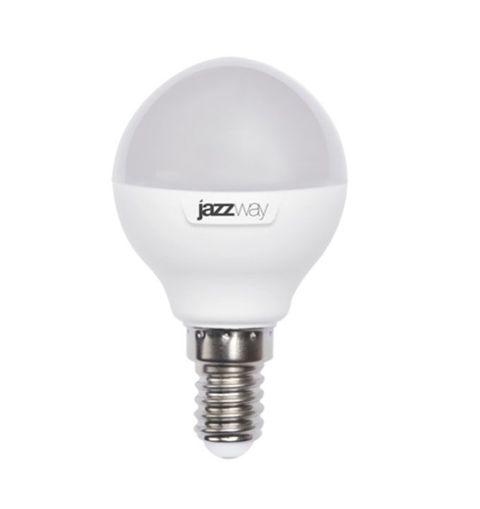 Светодиодная лампа Jazzway PLED-SP G45 в форме шара LED 7W E14 5000K