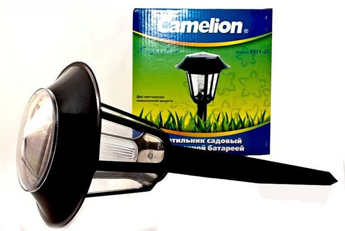 Садово-парковый светильник на солнечной батарее Camelion 2211-J3 черный