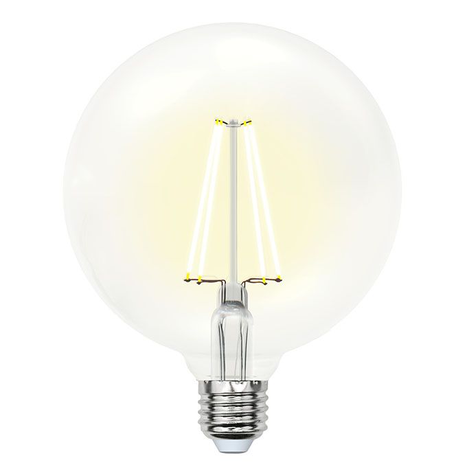 Светодиодная лампа Uniel Sky в форме шара LED 10W G125 E27 3000K (прозрачная)