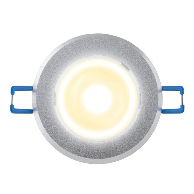 Светодиодный встраиваемый поворотный светильник Uniel ULM-R31 5W 3000K с источником питания матовое серебро