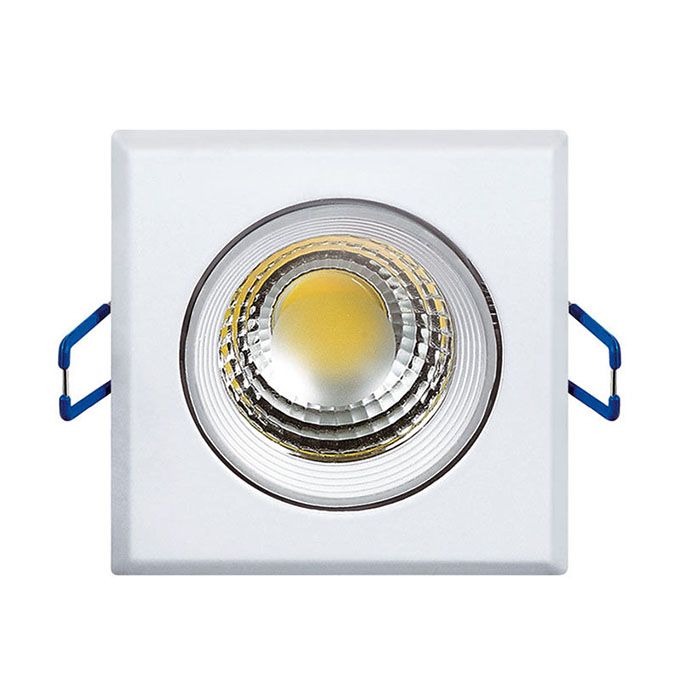 Светодиодный встраиваемый квадратный светильник Uniel ULМ-S62A 5W 4200K с источником питания белый