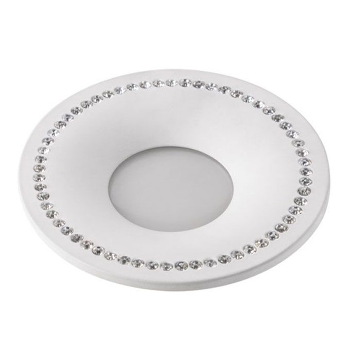 Встраиваемый светильник Fametto Vernissage MR16 DLS-V103 круглый GU5.3 белый с кристаллами
