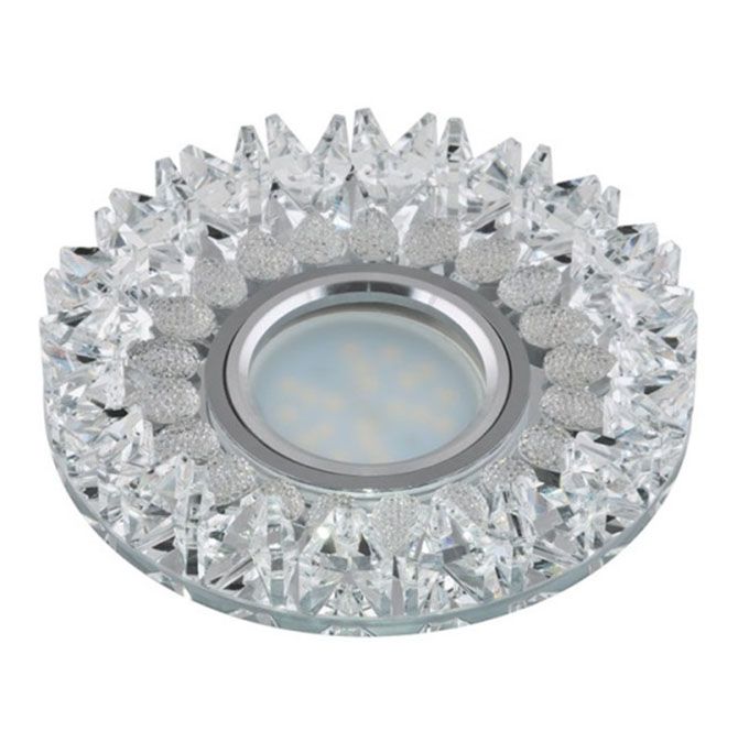 Встраиваемый светильник Fametto Peonia MR16 DLS-P101 круглый GU5.3 хром с
наборными кристаллами