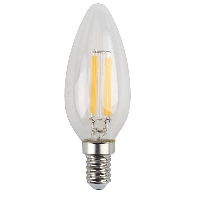 Светодиодная лампа ASD Premium в форме свечи LED 5W C37 E14 3000K (прозрачная)