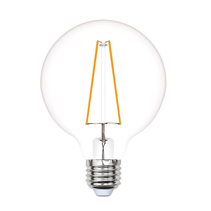 Светодиодная лампа Uniel Vintage в форме шара LED 4W G95 E27 золотистая