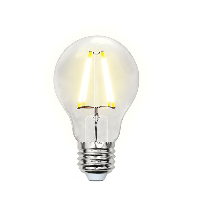 Светодиодная лампа Uniel SKY в форме шара LED 8W A60 E27 4000K (прозрачная) с нитевым излучателем