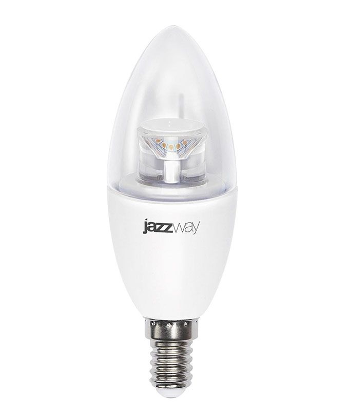 Диммируемая светодиодная лампа Jazzway PLED-DIM CL свеча LED 7W C37 E14 4000K