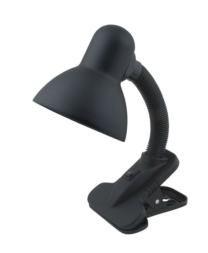 Настольная лампа Uniel Universal TLI-202 E27 с прищепкой черный (мягкая упаковка)