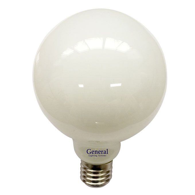 Светодиодная лампа General в форме шара LED 8W G95 E27 (матовая) с нитевым излучателем 2700K