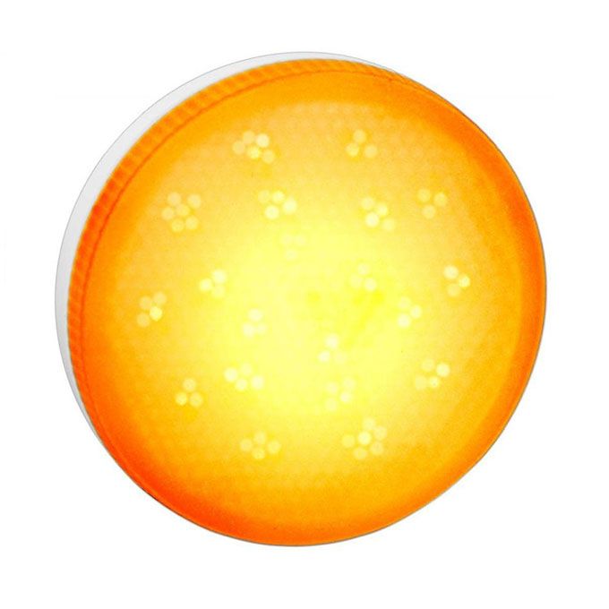 Светодиодная лампа Ecola в форме таблетки GX53 LED 8W матовая желтая