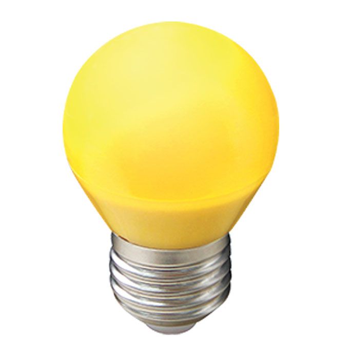 Светодиодная лампа Ecola шар LED 5W G45 E27 (матовая) желтая
