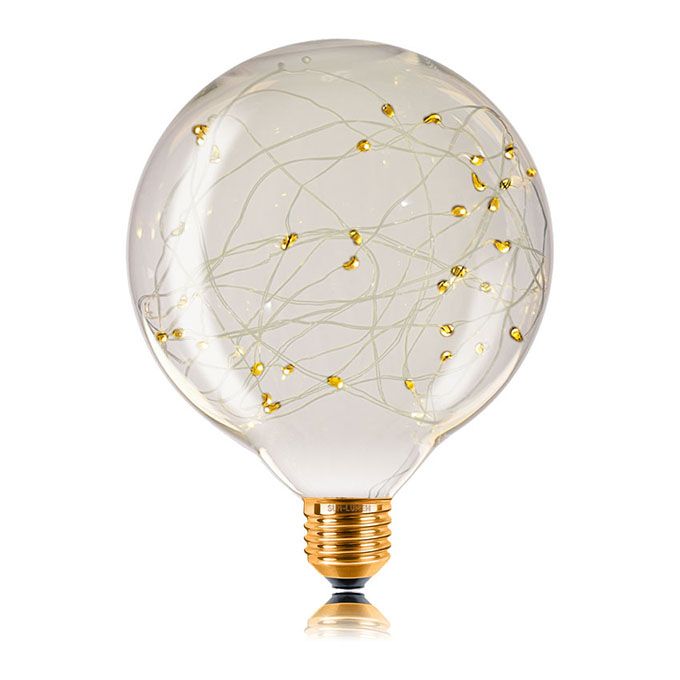 Декоративная светодиодная лампа Sun-Lumen Starry LED 1,5W E27 G125 (прозрачная) 2200K