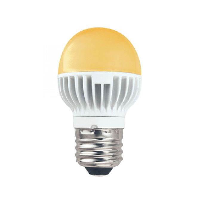 Светодиодная лампа Ecola в форме шара LED 5,4W G45 E27 золотистая
