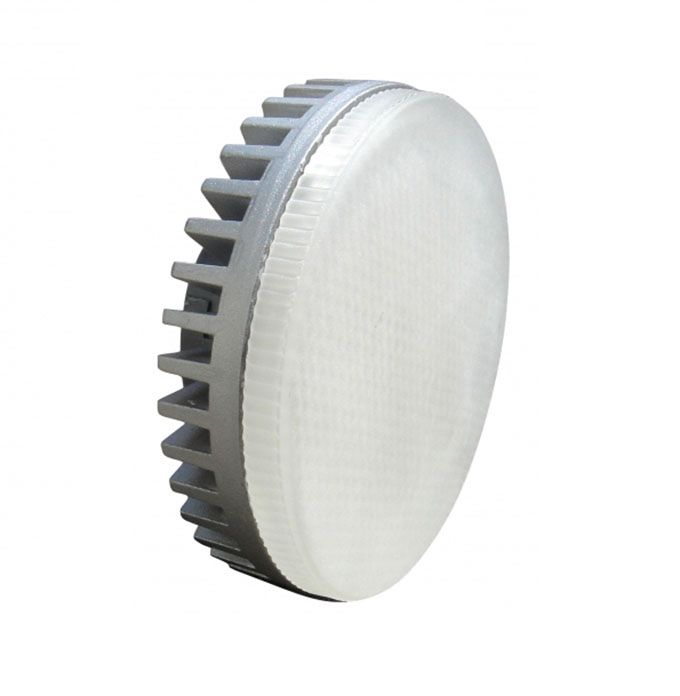 Светодиодная лампа Ecola в форме таблетки GX53 LED 8,5W (матовая) алюминий 2800K