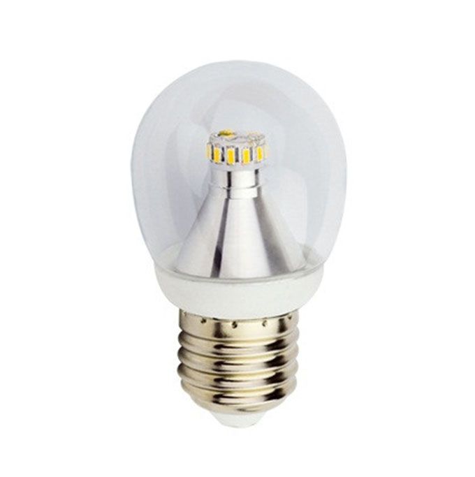 Светодиодная лампа Ecola Light в форме шара LED 3,4W G45 E27 прозрачный искристая точка 2700K