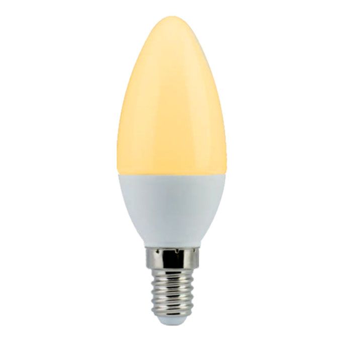 Светодиодная лампа Ecola свеча LED 6W E14 золотистая