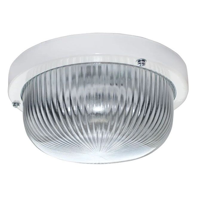 Энергосберегающий светильник Ecola Light GX53x1 IP65 накладной круглый 
белый 
прозрачное стекло