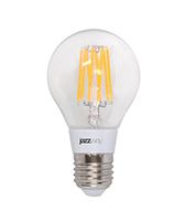 Филаментная светодиодная лампа Jazzway PLED OMNI шар 8W E27 (прозрачная) 2700K