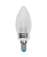 Светодиодная лампа Uniel Crystal Silver свеча LED 5W E14 4500K для хрустальных люстр (матовое стекло)