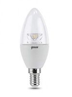 Светодиодная лампа Gauss свеча с оптической линзой LED 4W E14 (прозрачная) 4100K