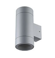 Светильник фасадный Ecola GX53x2 IP65 двухсторонний серый