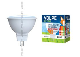 Диммируемая светодиодная лампа Volpe Optima DIM MR16 LED 5W GU5.3 4500K