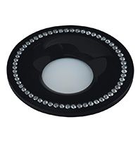 Встраиваемый светильник Fametto Vernissage MR16 DLS-V103 круглый GU5.3 черный со стразами
