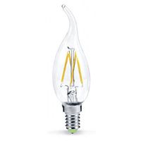 Филаментная светодиодная лампа ASD Premium свеча на ветру LED 7W E14 (прозрачная) 4000K