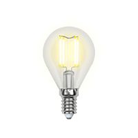 Филаментная светодиодная лампа Uniel Sky в форме шара LED 6W E14 4000K (прозрачная)