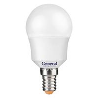 Светодиодная лампа General ECO шар LED 7W G45 E14 (матовая) 4500K