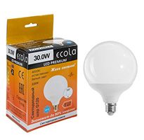Светодиодная лампа Ecola в форме шара LED Premium 30W G120 E27 (матовая) 4100K
