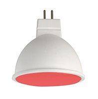 Светодиодная лампа Ecola рефлектор MR16 LED 7W GU5.3 (матовая) красный