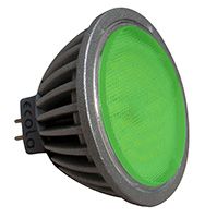 Светодиодная лампа Ecola рефлектор MR16 LED color 4,2W GU5.3 зеленый (прозрачное стекло)