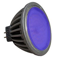 Светодиодная лампа Ecola рефлектор MR16 LED 4,2W GU5.3 синий (прозрачное стекло)