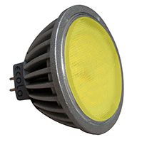 Светодиодная лампа Ecola рефлектор MR16 LED color 4,2W GU5.3 желтый (прозрачное стекло)