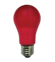 Светодиодная лампа Ecola шар LED 12W A60 E27 (матовая) красная
