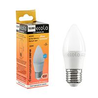 Светодиодная лампа Ecola свеча LED Premium 10W E27 (матовая) 4000K