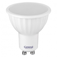 Светодиодная лампа General рефлектор GU10 LED 7W (матовая) 4500K