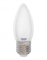 Филаментная светодиодная лампа General свеча LED 8W E27 (матовая) 6500K