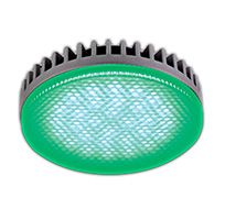 Светодиодная лампа Ecola GX53 LED 6,1W матовая (алюминий) зеленая