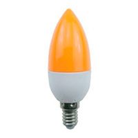 Светодиодная лампа Ecola color в форме свечи LED 2,6W E14 желтая