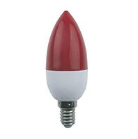 Светодиодная лампа Ecola color в форме свечи LED 2,6W E14 красная