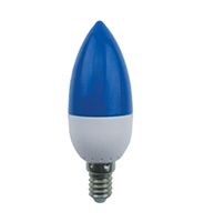 Светодиодная лампа Ecola в форме свечи LED 2,6W E14 синяя