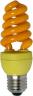 Энергосберегающая лампа в форме спирали Ecola Spiral Color 15W 220V E27 Yellow Желтый 124x45 (Z7CY15ECB)