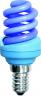 Энергосберегающая лампа в форме спирали Ecola Spiral Color 12W 220V E14 Blue Синий 95x43 (Z4CB12ECB)